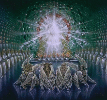 'The Emerald Throne Scene in Heaven' by Pat Marvenko Smith