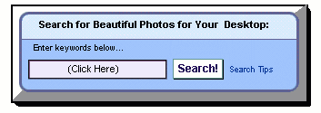 Search for photos for your Webshots Desktop